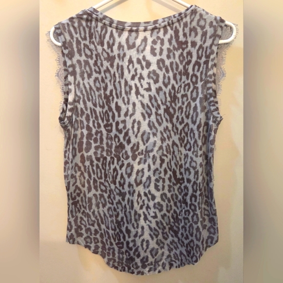 ⭐️Rachel Rachel Roy Leopard And Lace Sleeveless Blouse Size Med - Picture 2 of 3